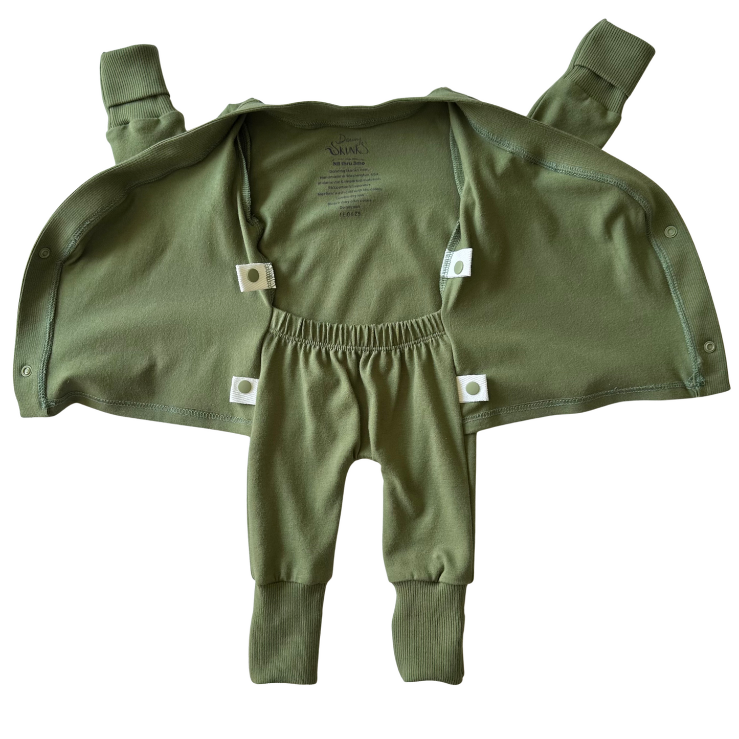 Grow-With-Me Romper for Skin-to-Skin, Green