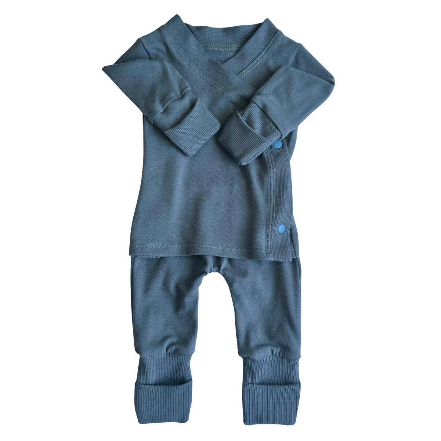 Grow-With-Me Romper for Skin-to-Skin, Blue