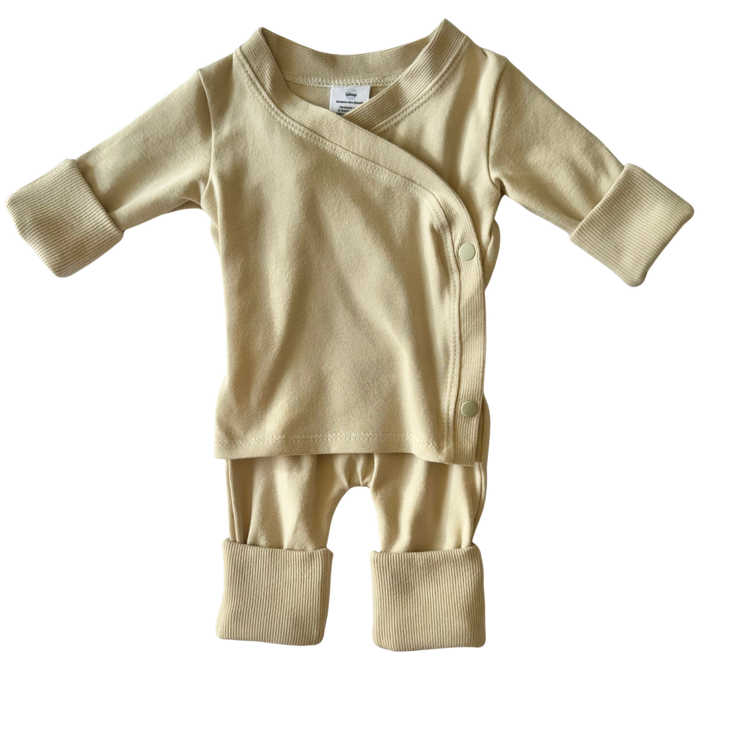 Grow-With-Me Romper for Skin-to-Skin, Cream