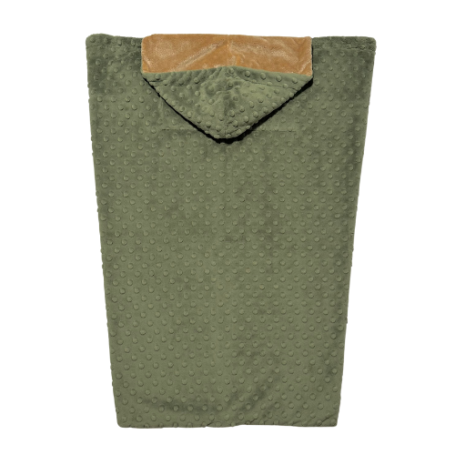 Cocoona All-in-One Baby Bunting, Green Dot with Tan Lining