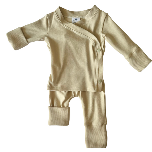 Grow-With-Me Romper for Skin-to-Skin, Cream