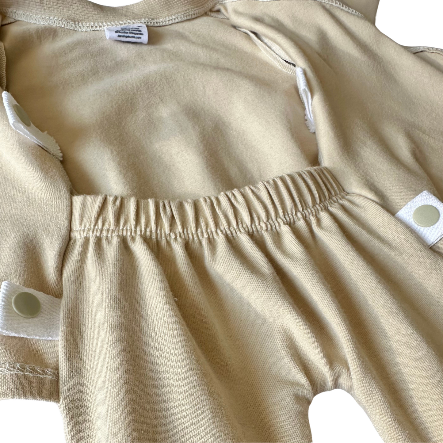 Grow-With-Me Romper for Skin-to-Skin, Cream