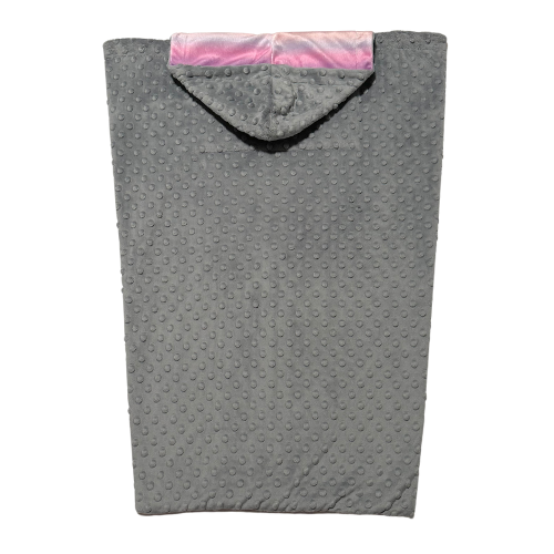 Cocoona All-in-One Baby Bunting, Grey Dot with Pink & Purple Lining