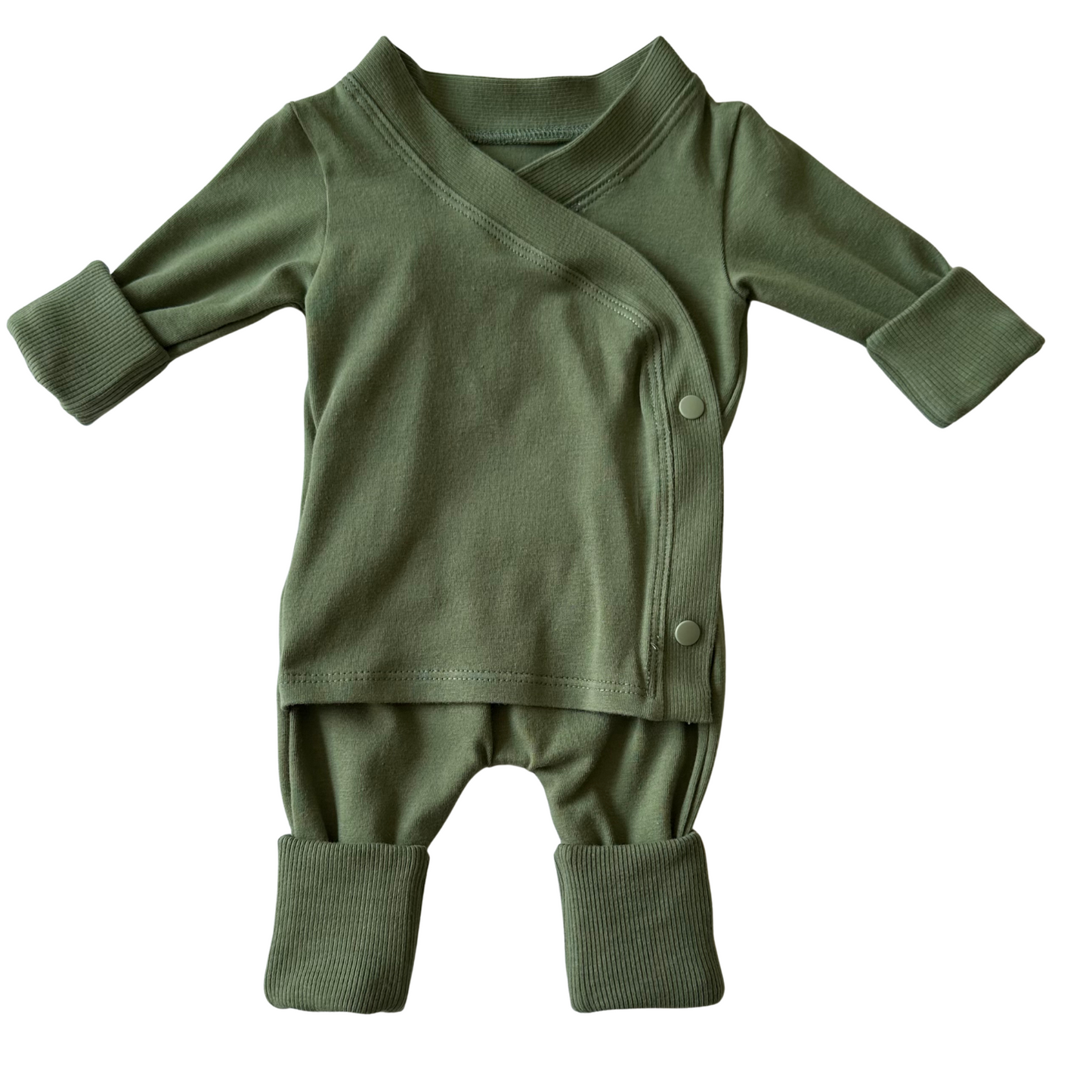 Grow-With-Me Romper for Skin-to-Skin, Green
