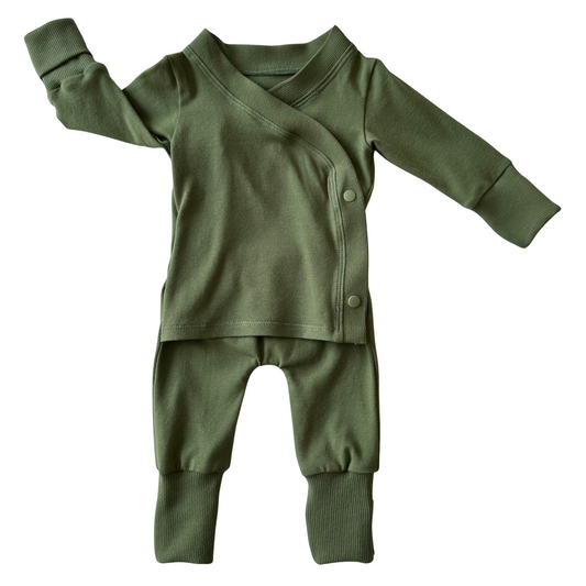 Grow-With-Me Romper for Skin-to-Skin, Green