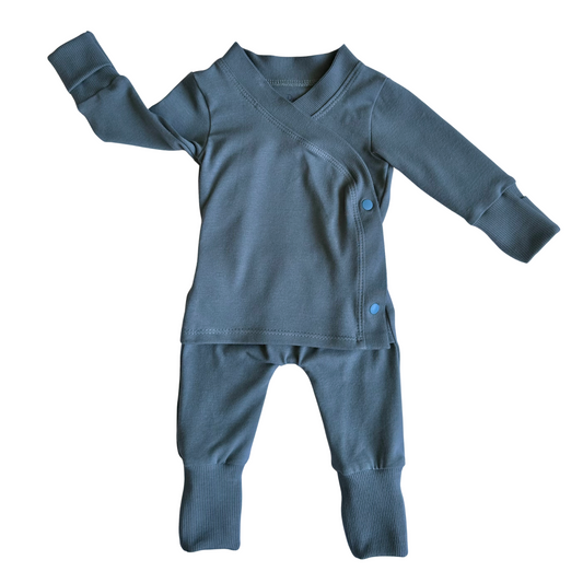 Grow-With-Me Romper for Skin-to-Skin, Blue