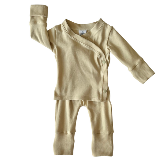 Grow-With-Me Romper for Skin-to-Skin, Cream