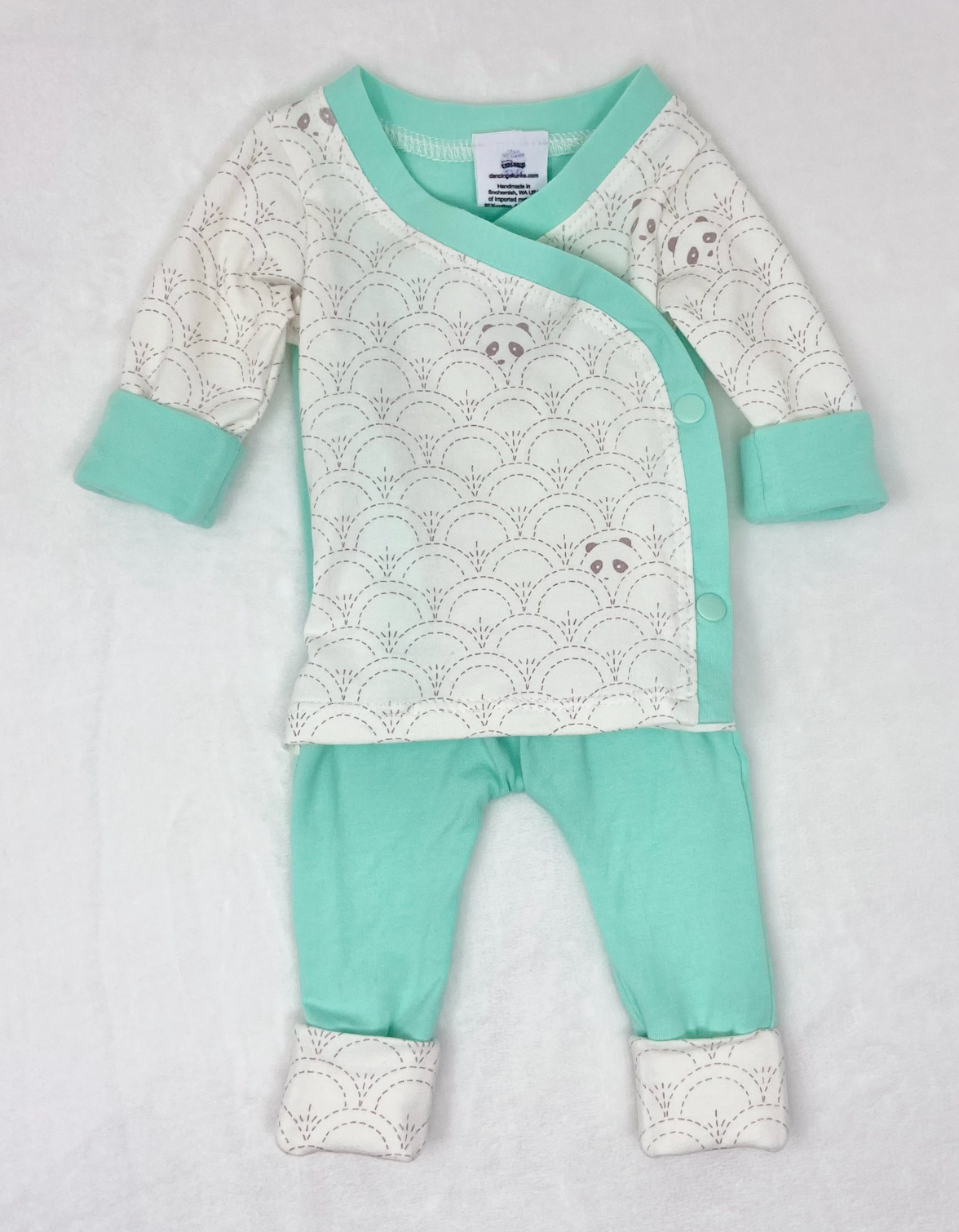 Newborn clothes, Newborn romper, baby clothes, baby panda outfit, gender neutral baby outfit, going home outfit, NICU clothes, NICU outfit, skin to skin with baby, grow with me outfit for baby, baby girl clothes, preemie clothes, preemie outfit, Kangaroo care outfit